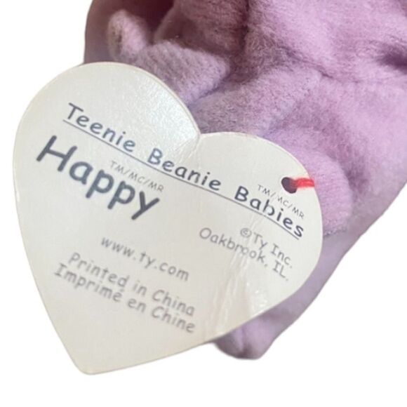 Teenie Beanie Babies Happy the Hippo - Picture 3 of 4